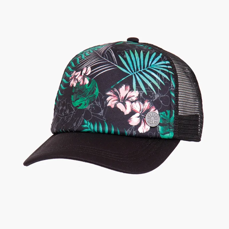 Ocean and Earth Waves Hat Black